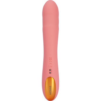Интерактивный вибромассажер SVAKOM AVA NEO с возвратно-поступательными движениями, персиковый
